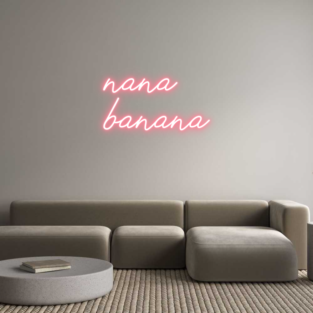 Neon personalizado: nana
banana