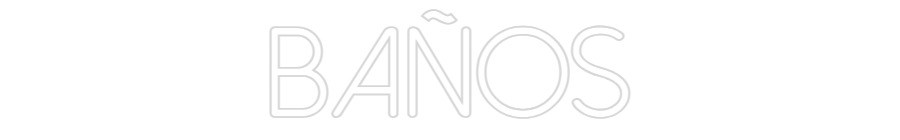 Neon personalizado: BAÑOS