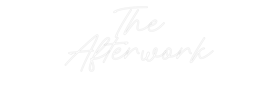 Neon personalizado: The
Afterwork
