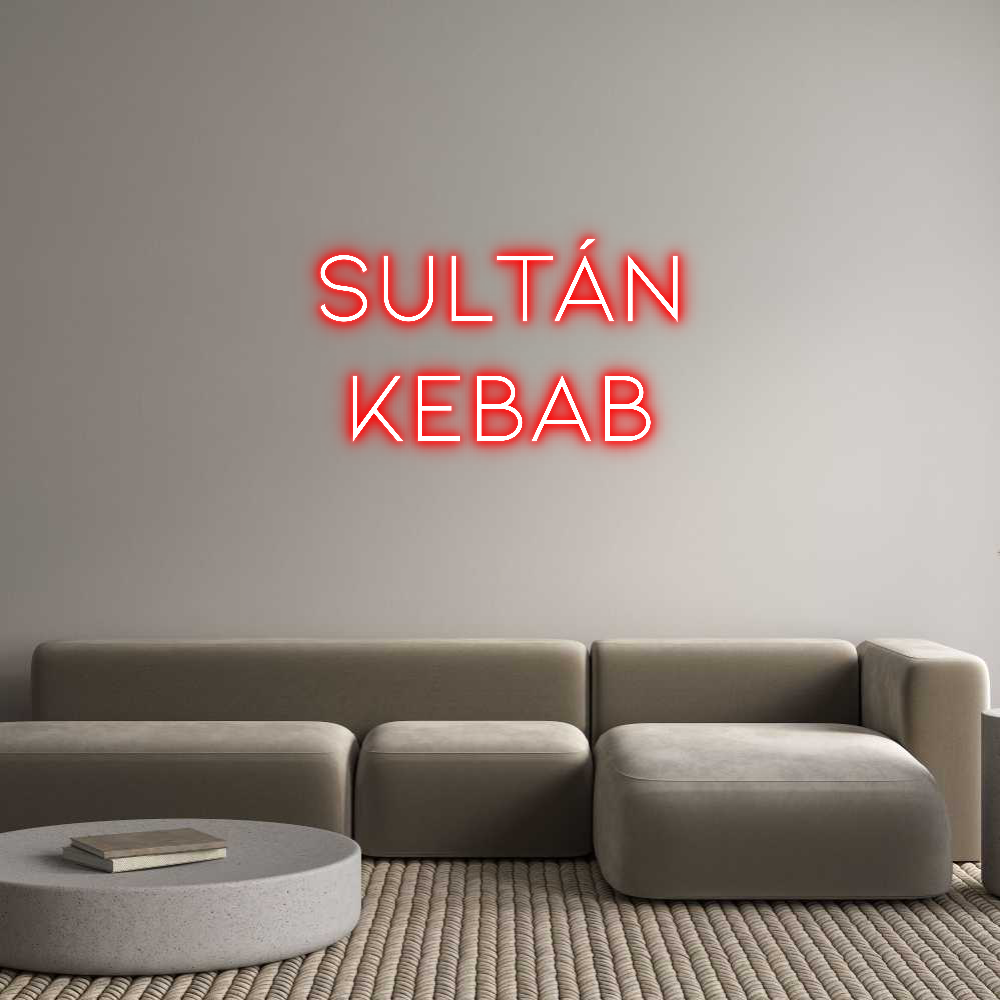 Neon personalizado: Sultán 
Kebab