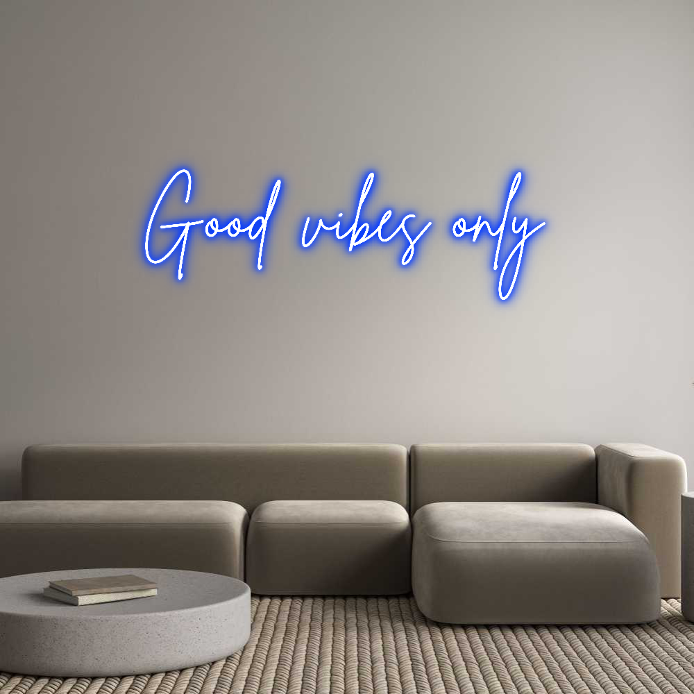 Neon personalizado: Good vibes only