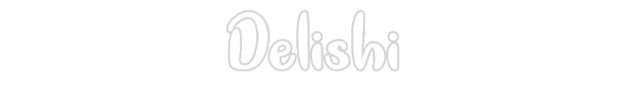 Neon personalizado: Delishi