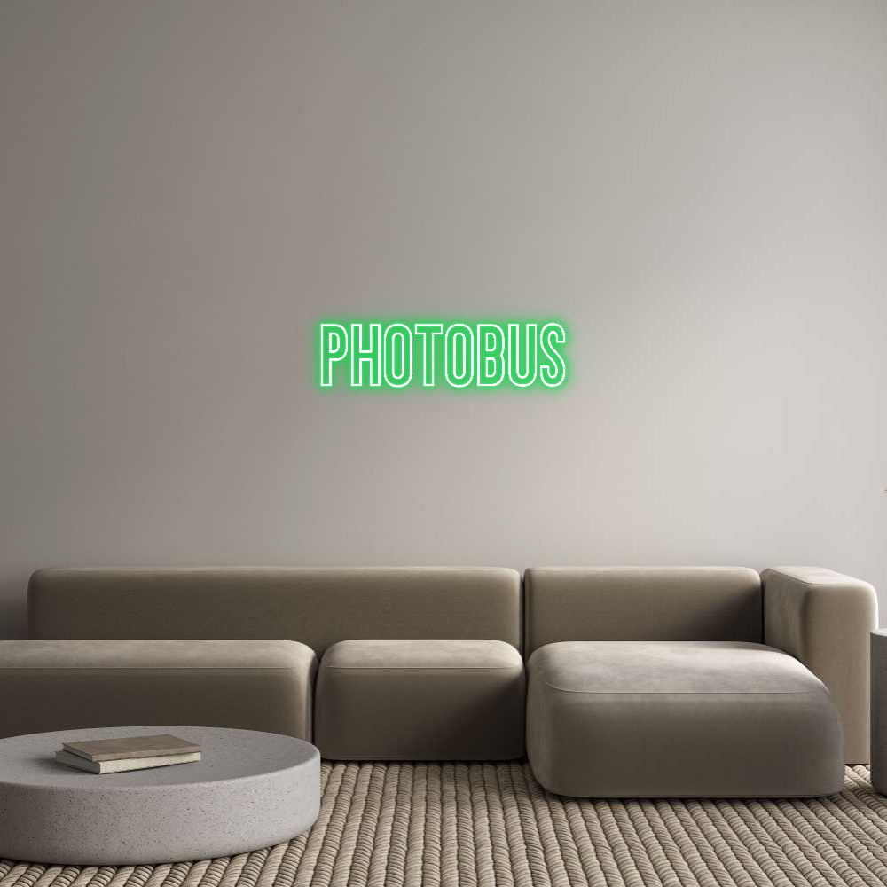 Neon personalizado: PHOTOBUS