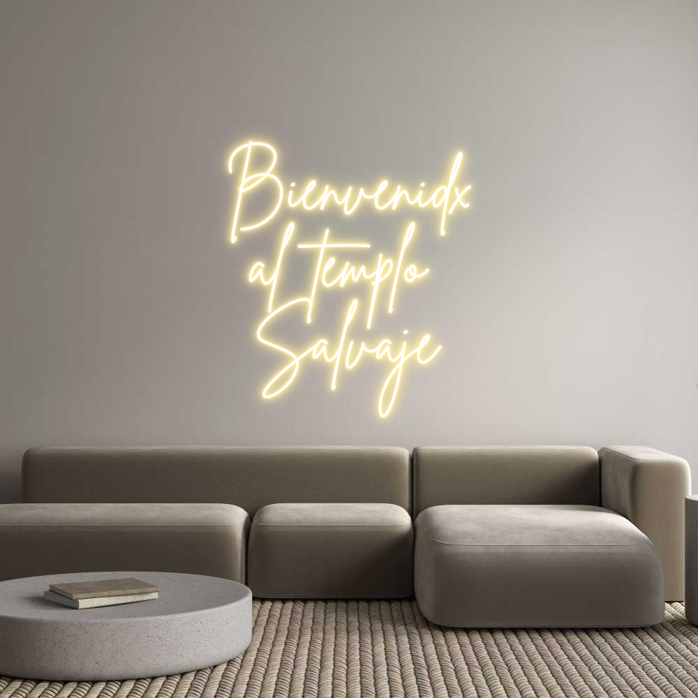 Neon personalizado: Bienvenidx
a...