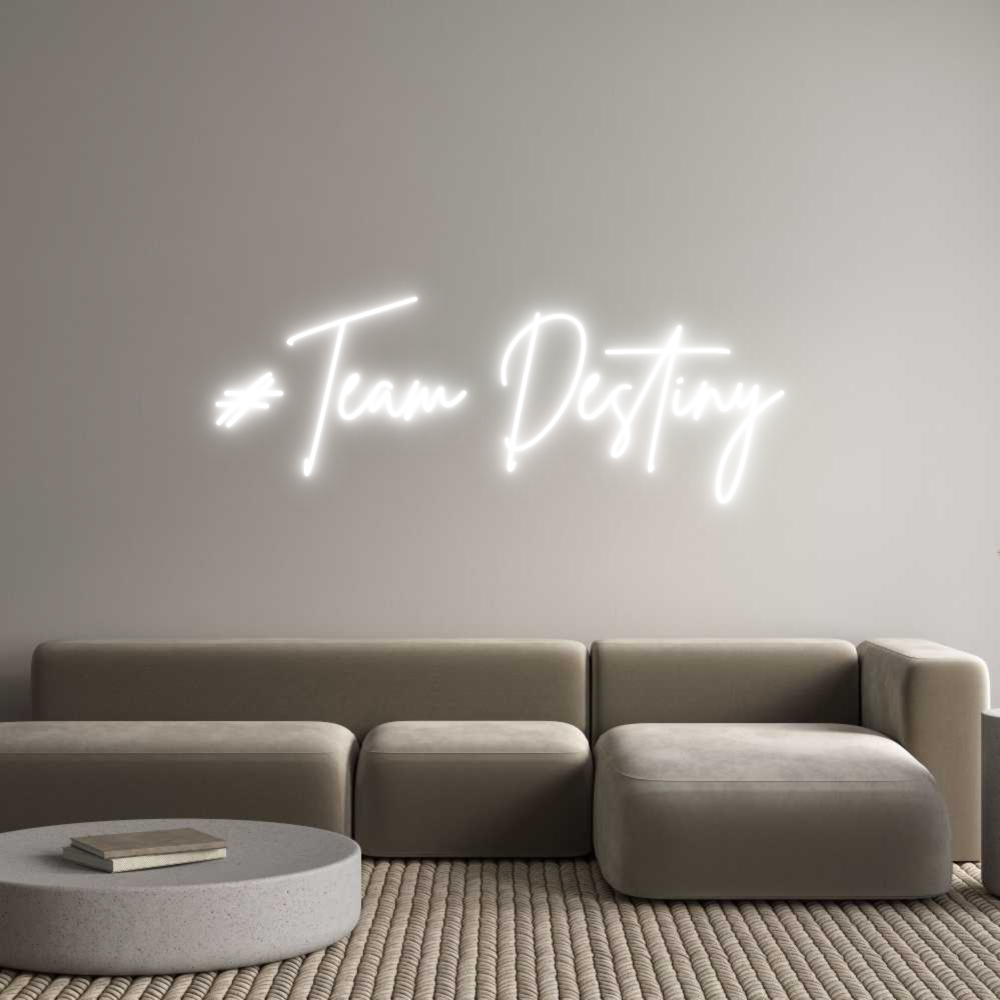 Neon personalizado: #Team Destiny