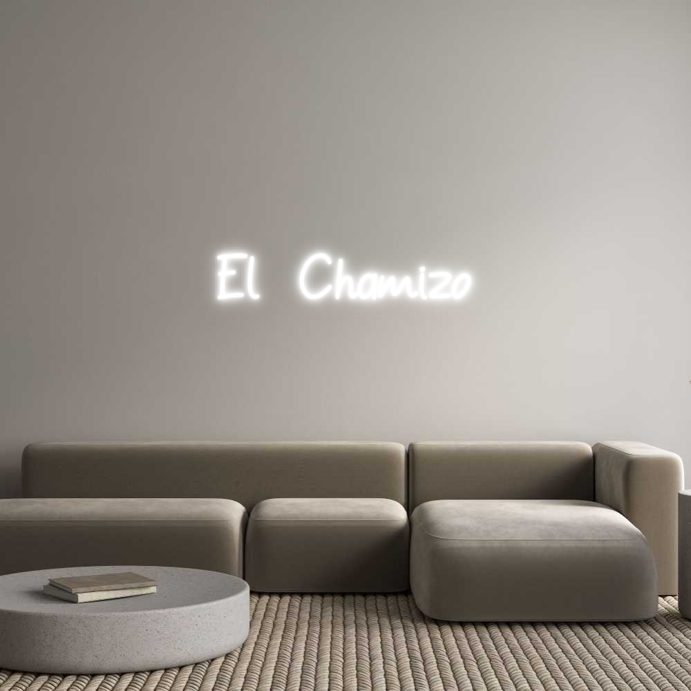 Neon personalizado: El Chamizo