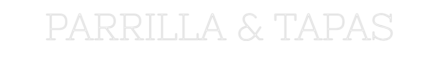 Neon personalizado: PARRILLA & TA...