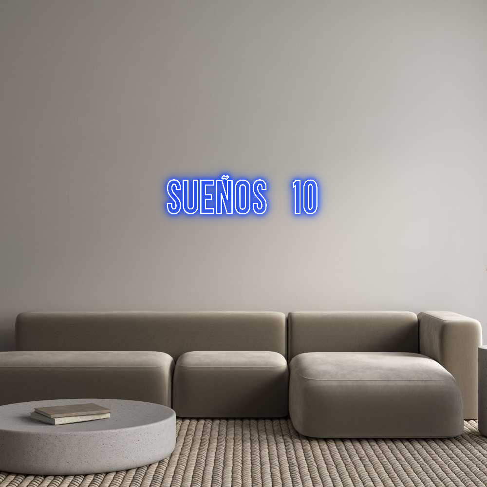 Neon personalizado: SUEÑOS 10