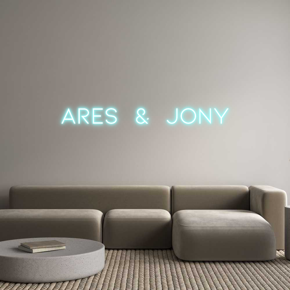 Neon personalizado: ARES & JONY