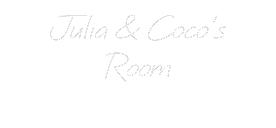 Neon personalizado: Julia & Coco'...