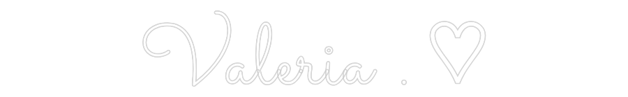 Neon personalizado: Valeria . ♡