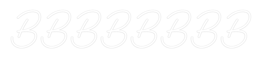Neon personalizado: BBBBBBBB