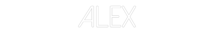 Neon personalizado: Alex