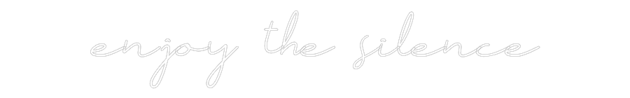 Neon personalizado: enjoy the sil...