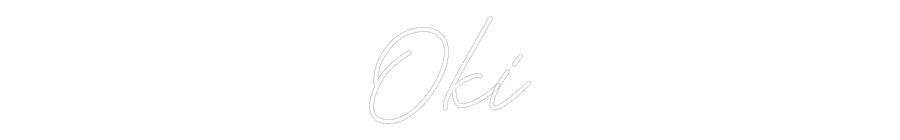 Neon personalizado: Oki