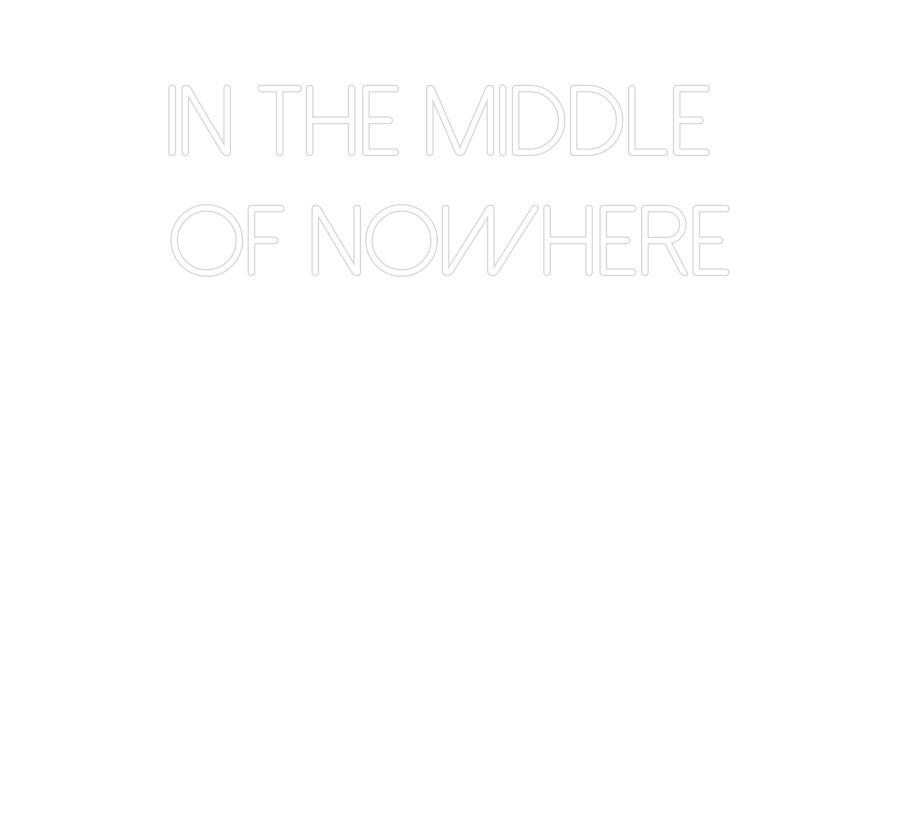 Neon personalizado: in the middle...