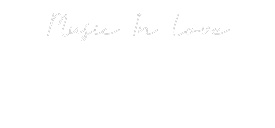 Neon personalizado: Music In Love...