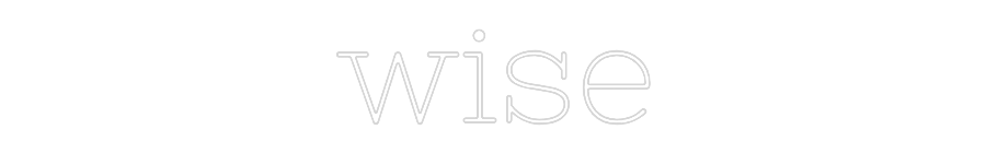 Neon personalizado: wise
