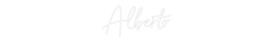 Neon personalizado: Alberto
