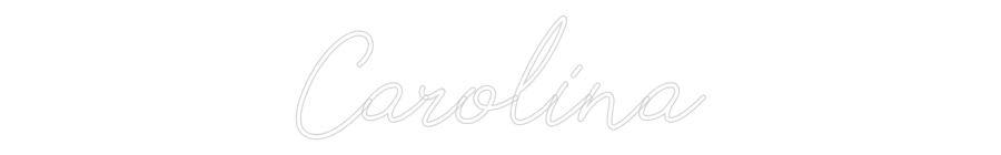 Neon personalizado: Carolina