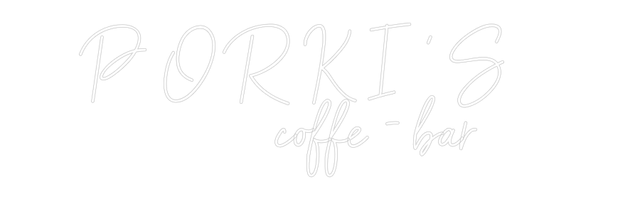 Neon personalizado: P O R K I ' S...