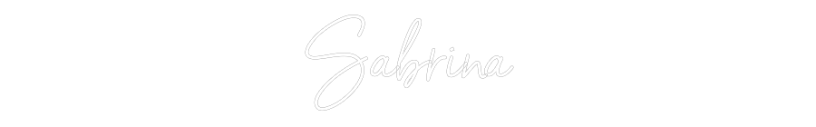 Neon personalizado: Sabrina