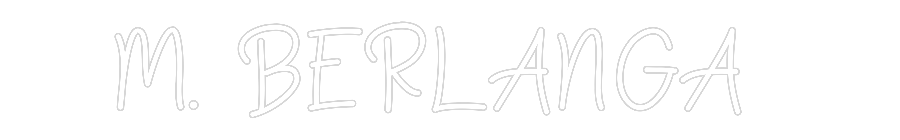 Neon personalizado: M. BERLANGA