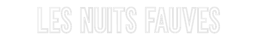 Neon personalizado: Les nuits fau...