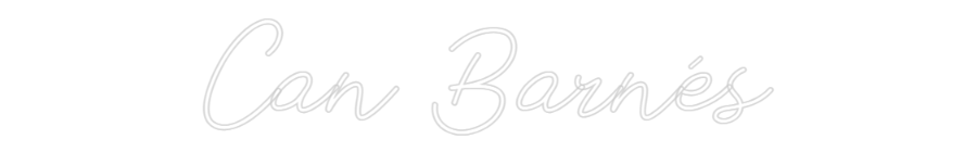 Neon personalizado: Can Barnés