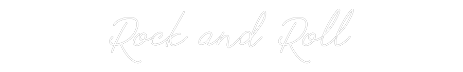 Neon personalizado: Rock and Roll