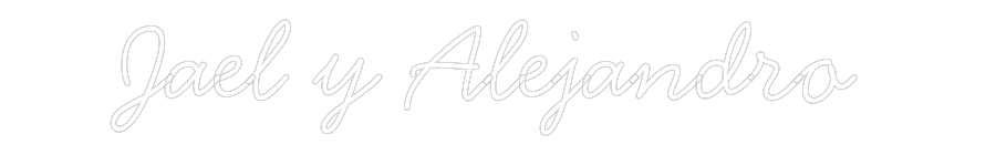 Neon personalizado: Jael y Alejan...