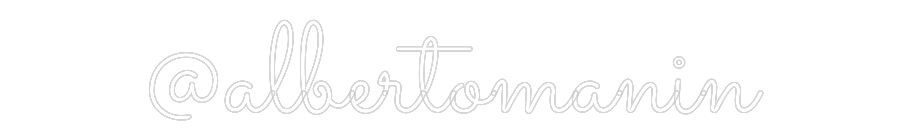Neon personalizado: @albertomanin
