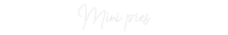 Neon personalizado: Mini pies