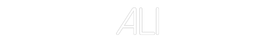 Neon personalizado: Ali