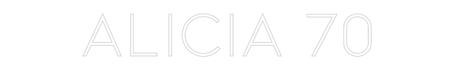 Neon personalizado: Alicia 70