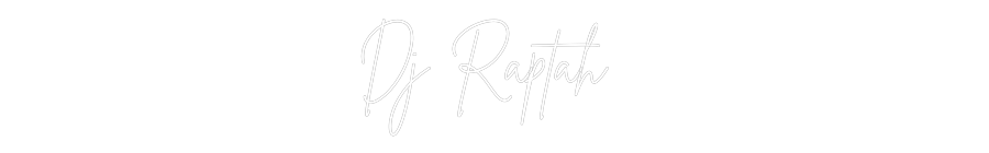 Neon personalizado: Dj Raptah