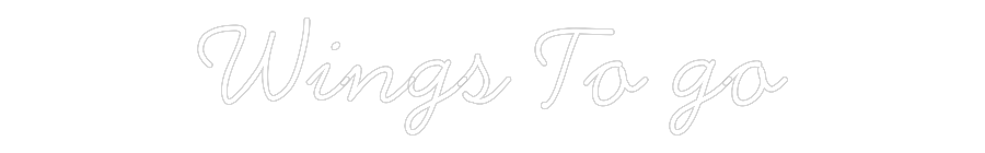 Neon personalizado: Wings To go