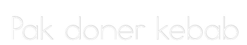 Neon personalizado: Pak doner kebab