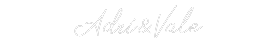 Neon personalizado: Adri&Vale