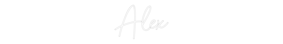 Neon personalizado: Alex