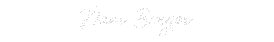 Neon personalizado: Ñam Burger