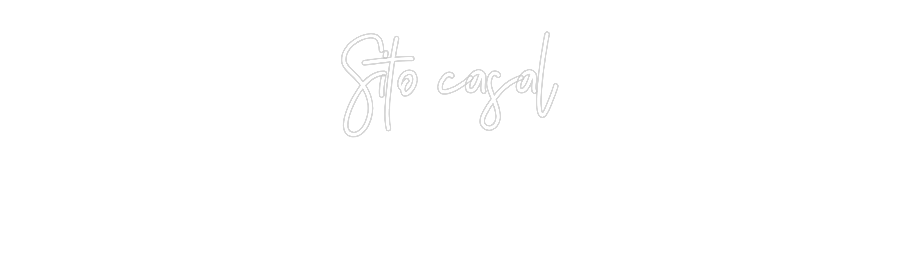 Neon personalizado: Sito casal