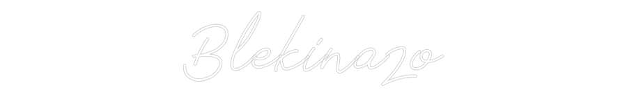 Neon personalizado: Blekinazo