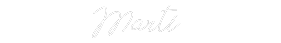 Neon personalizado: Martí