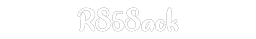 Neon personalizado: RS5Sack