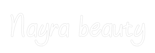 Neon personalizado: Nayra beauty
