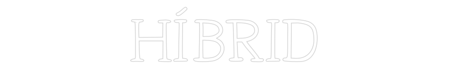 Neon personalizado: HÌBRID
