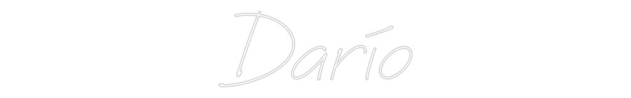 Neon personalizado: Darío