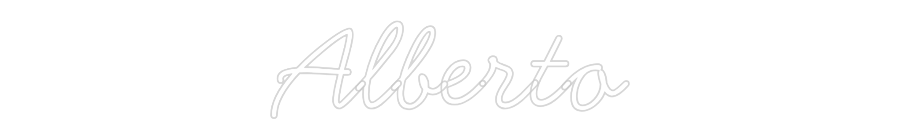 Neon personalizado: Alberto