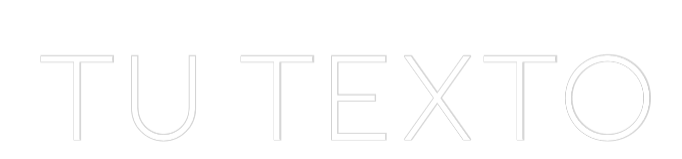 Neon personalizado: Tu texto